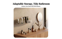 surface-mounted-mountedmountedMounted Toiletry Holder toolno-cost installation Storage Shelf