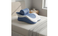 Breathable Memory Foam Prone Pillow Removable Washable Cover Intimacy Support Pillow Ergonomic Positioning Cushion for Couples, Bedroom