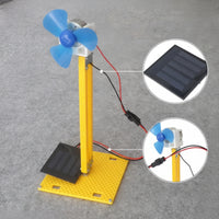 School Project Solar Fan Model Educational Solar Propeller Model with Stand STEM DIY Fan Kit Hands-on for Students, Kids, Hobbyists, Classroom, Home Learning