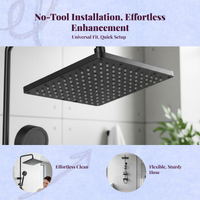 High-pressure rainfall showerhead.