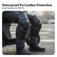 Fleece Lined Leg Protectors Wind Blocking Cozy Insulation for Motorcycle Touring