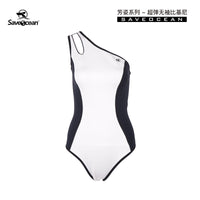 bestdive SAVEOCEAN 自由潜水服女芳姿连体无袖比基尼湿衣水母衣