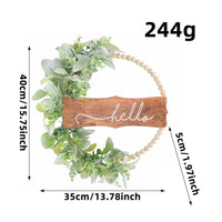 Fake Flowers Artificial Flower Wreath Realistic Look Home Decor Never Fade for Garden