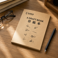 Draft Paper Notebook A5/B5/A4 - Staple Bound or Perfect Bound Scratchpad for Calculations and Notes