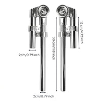 Drum Mounting Bracket Chrome-Finished Tom Mount with Clamp Rust-Resistant Tom Drum Mount for Drummers