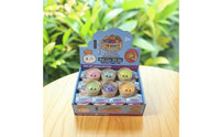 12 Pieces Cute Squishy Toy with Container Soft Dumpling Squishy Tactile Dumpling Stress Ball Hand-Held for Classroom