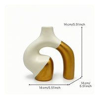 Abstract Vase Elegant Hollow Vase Contemporary for Office, Minimalists