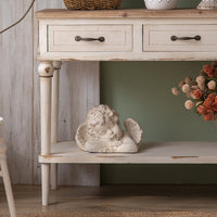 American Retro Solid Wood Console Table for Entryway, Living Room, or Dining Room