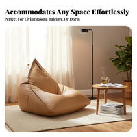 Structured Lounger Lazy Sofa Padded Floor Seat Japanese Design Easy to Clean for Readers, Console Players, Perusing Nook