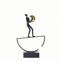 Abstract Figure Sculpture Modern Abstract Sculpture Minimalist Human Figure Statue for Clean Design Aficionados, Art Collectors, Living Room, Office