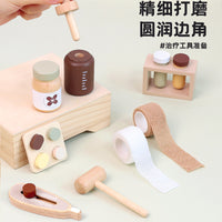 儿童木质益智玩具仿真医药箱角色扮演宝宝过家家医生玩具