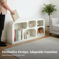 Irregular-Shaped shelving integrated Fully Assembled Geometric Shelving integrated distinctive Design feline Furniture for Collectors, Homeowners