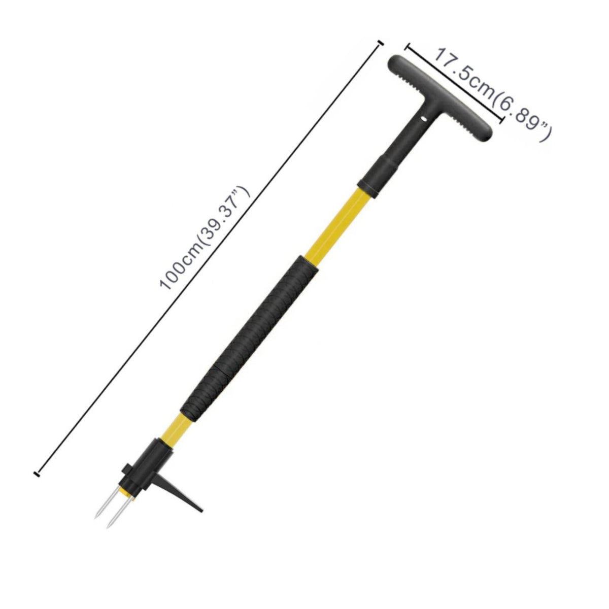 T Handle Unwanted Plant Puller Foot Helper Stand up Unwanted Plant Puller