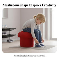 Toadstool Stool Cozy Aesthetic Toadstool Pouf Soft Hint for Children, Homeowners