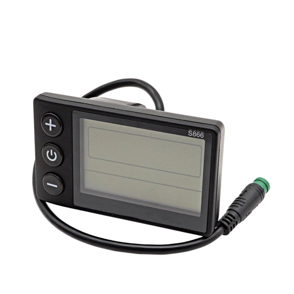 Handlebar-Mounted S866 Display Compact LCD Display with Waterproof Connector Clear Scooter LCD Instrument Easy to Read for Commuting