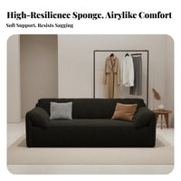 Luxurious Deep-Seat Couch French Retro Design Deep Seat Cushiony Couch Skin-Friendly Sofa for Business Owners, Apartment Dwellers, Boutique, Lounging