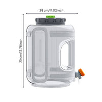 Water Storage Container with Tap Transparent Container with Spigot Portable