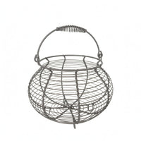 Wire Storage Basket Multipurpose Egg Basket with Handles
