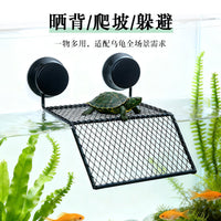 乌龟缸晒台巴西龟爬宠晒背造景装饰躲避乌龟箱爬坡浮岛跨境代发XJ