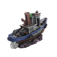 Yilan Resin Pirate Ship Aquarium Decoration with Hideout