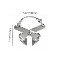 Tree Root Clamp Tool Serrated Gripping Edges Root Pulling Clamp Cross-Braced