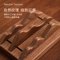 Solid Wood Desktop Storage Rack for Laptops, Adjustable Multi-Function Organizer