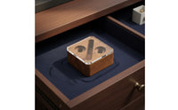Business Design Wooden Display Box Gift Packaging Cufflink and Tie Clip Box Clear Lid Jewelry Case for Formal Events