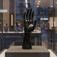 Realistic Shape Resin Hand Model Elegant Design Band Display Hand Polished Finish Band Bracelet Holder Long-Lasting Material for Jewelry Shop Owners, Shop Window, Countertop, Craft Fair, Dresser