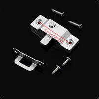 Coil Loaded Bolt Latch, Aluminum Alloy Sliding Door Lock, Frameless Balcony Bathroom Pane Security