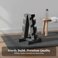 Space Saving V-Shaped Dumbbell Rack Heavy-Duty Vertical Dumbbell Stand Stable and Secure Complimentary Weight Organizer Non-Slip Feet for Home Gym