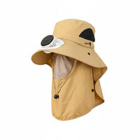 Lightweight Wide Brim Fan Hat Breathable Mesh Outdoor Gear