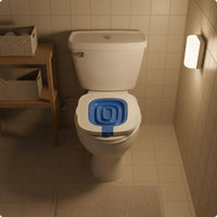 White Feline Toilet Guide Recessed Opening Square Feline Toilet Guide