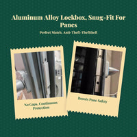 Aluminum lock box, anti-theft, adjustable