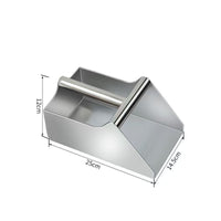Stainless Steel Dustpan Rectangular Metal Scoop Polished Surface