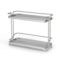Counter Shelf Organizer with Two Tiers Ventilated Countertop Shelf Organizer