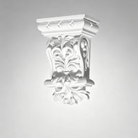PU Corbel Ornate Carved Design Ornamental Arch Bracket Retro Look for Door Frame