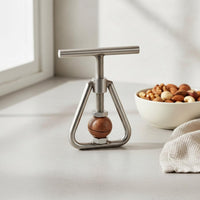 Screw Press Nut Opener Stainless Steel Kitchen Utensil
