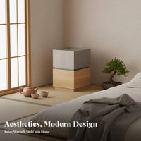 Two-Tone Drawer Unit Minimalist Aesthetic Nightstand Modern Design