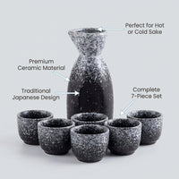 Ceramic Sake Set Sapphire Blue New Chinese Style