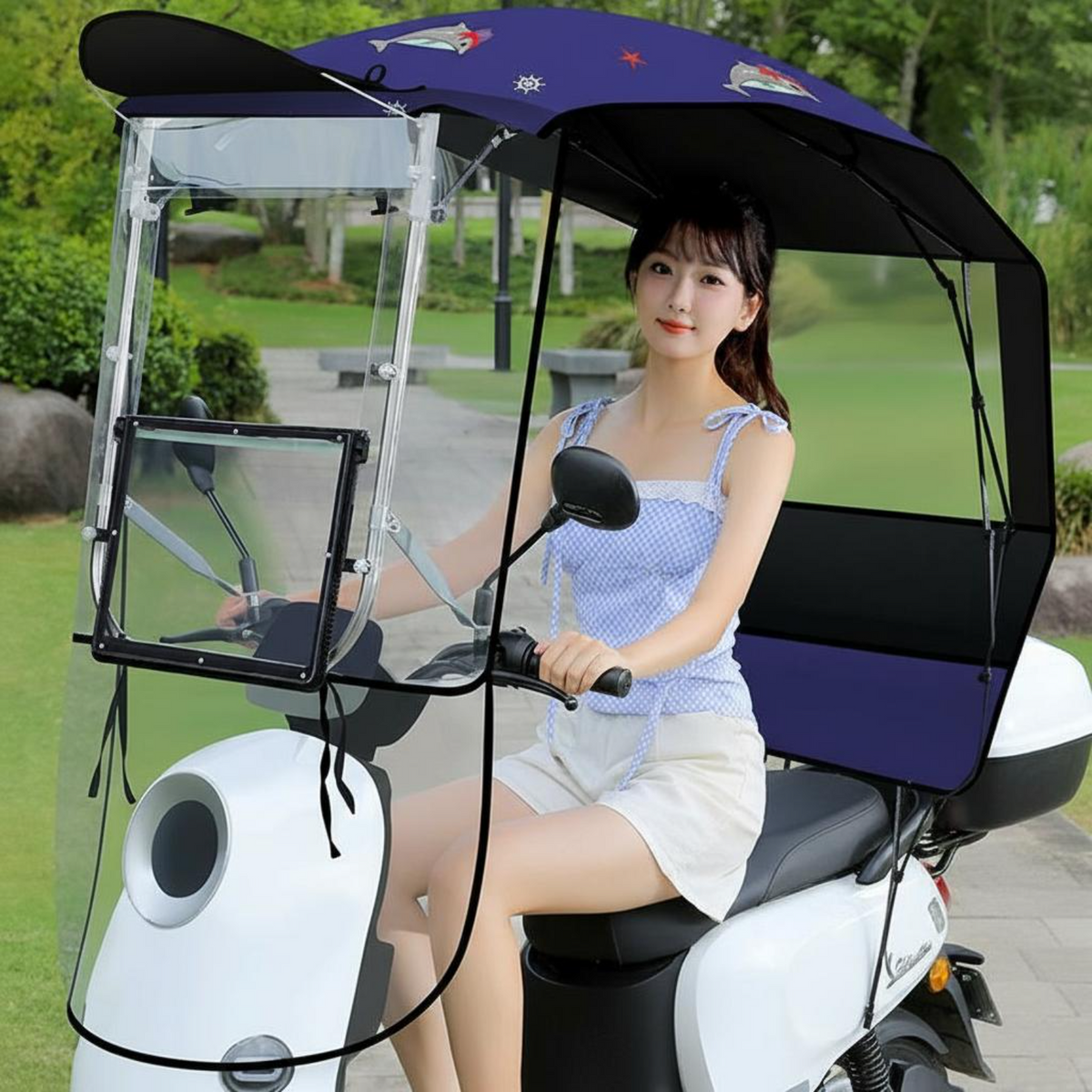EV rain cover, windproof sunshade