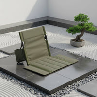 Foldable Backrest Chair Ergonomic Camping Backrest Seat Waterproof for Fishing