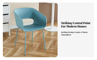 Modern Side Chair Nordic Design Shell rear Side Chair Easy to Clean Ergonomic rearrest for Homeowners, Restaurant Owners, Cafe