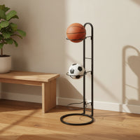 Three-Ball Storage Rack Compact Floor-Standing Ball Rack Upright