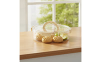 Cookie Carrier with Lid and Handle Plastic for Meal Prep