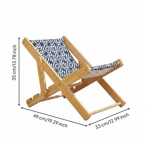 Cat Lounge Chair Adjustable Reclining Cat Chair Angled Sides Animal Resting Furniture