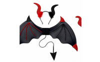 Glittery Winged Creature Costume Set Glittery Winged Creature Wings and Ears Headband Set Comfortable Accessory Sturdy for Children, Stage Performances