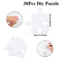 Large Blank Cardboard Puzzle for DIY Coloring and Drawing