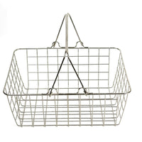 Metal Shopping Basket Storage Organizer for Fruits and Vegetables