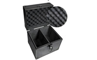 Portable Handle PSA Card Storage Box Lockable Clasp Aluminum Card Case Hard Shell Shockproof for Collectors, Travel