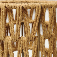 Paper Rope Lampshade Handwoven Woven Lampshade Handmade Lamp Shade with Paper Rope for Guest Rooms, Cafes